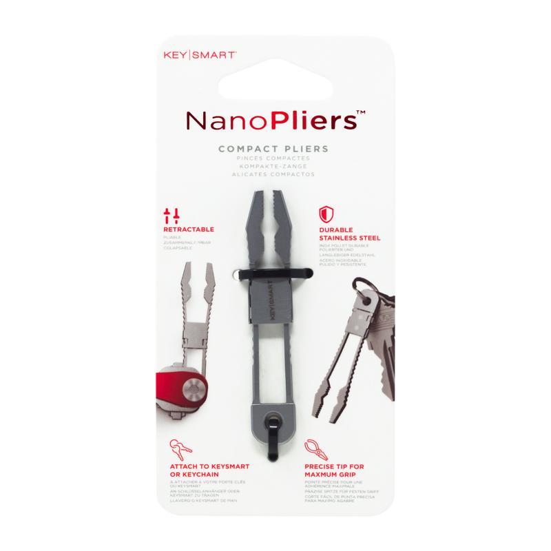 KEYSMART - KeySmart Nano Pliers Stainless Steel Silver Compact Pliers Key Tool