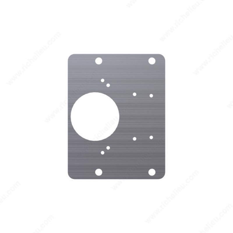 RICHELIEU - Richelieu 4.88 in. W X 5.98 in. L Gray Steel Hinge Plate 1 pk