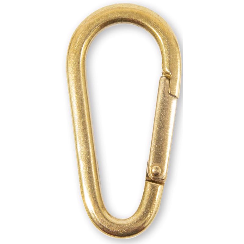 HILLMAN - Hillman Sanitas Brass Assorted Black/Gold Clip/Hook Carabiner