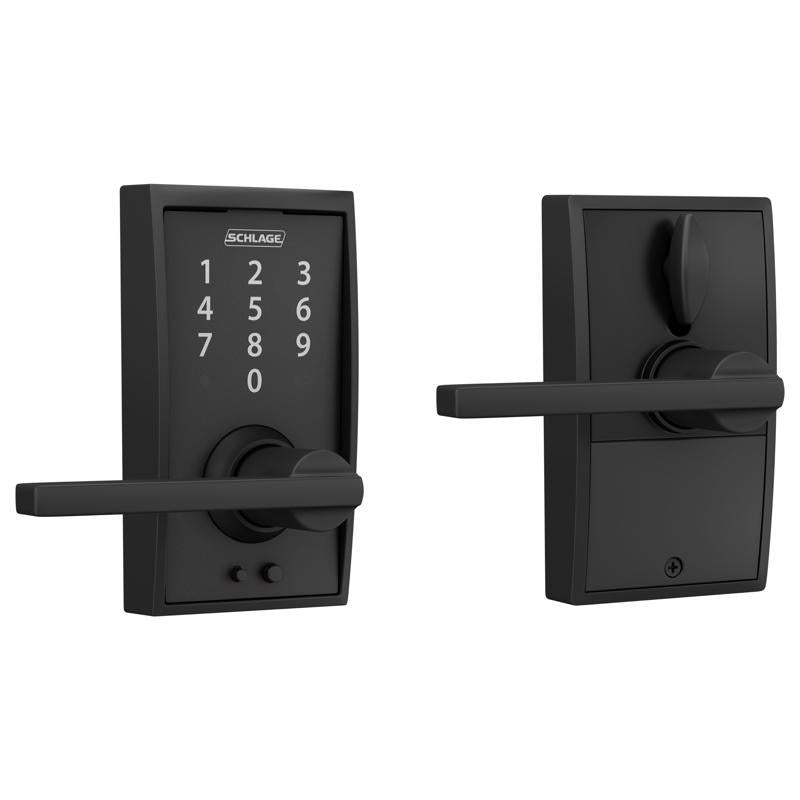 SCHLAGE - Schlage Matte Black Metal Touchscreen Lever
