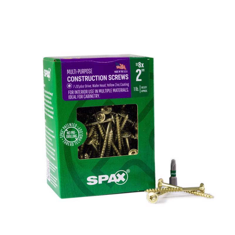 SPAX - SPAX Multi-Material No. 8 in. X 2 in. L T-20+ Wafer Head Construction Screws 1 lb 140 pk