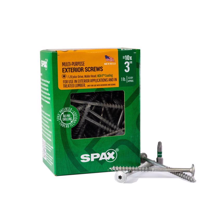 SPAX - SPAX Multi-Material No. 10 in. X 3 in. L T-20+ Wafer Head Construction Screws 1 lb 63 pk