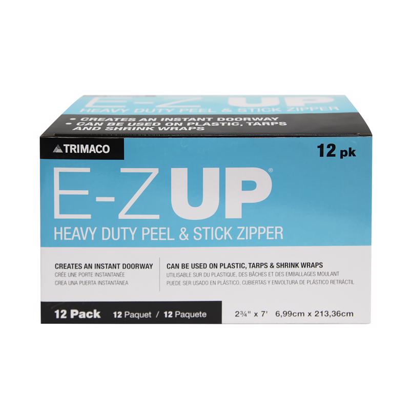 TRIMACO - Trimaco E-Z Up 2-3/4 in. W X 84 in. L Clear Adhesive Zipper