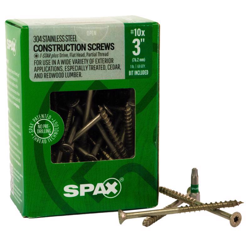 SPAX - SPAX Multi-Material No. 10 Label X 3 in. L Star Flat Head Construction Screws 1 lb 68 pk