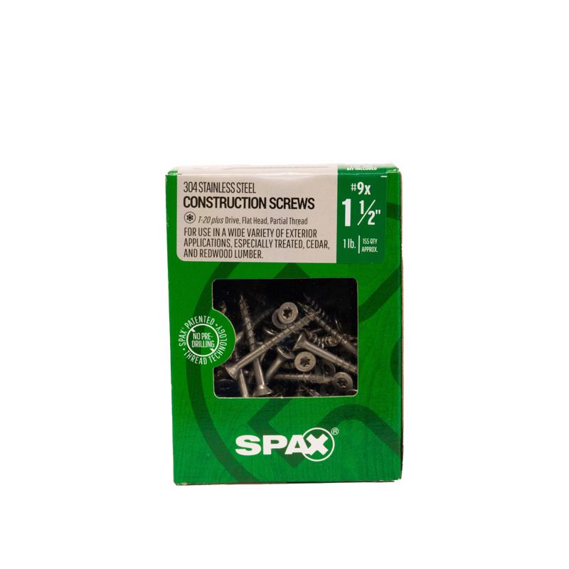 SPAX - SPAX Multi-Material No. 9 Label X 1-1/2 in. L Star Flat Head Construction Screws 1 lb 155 pk