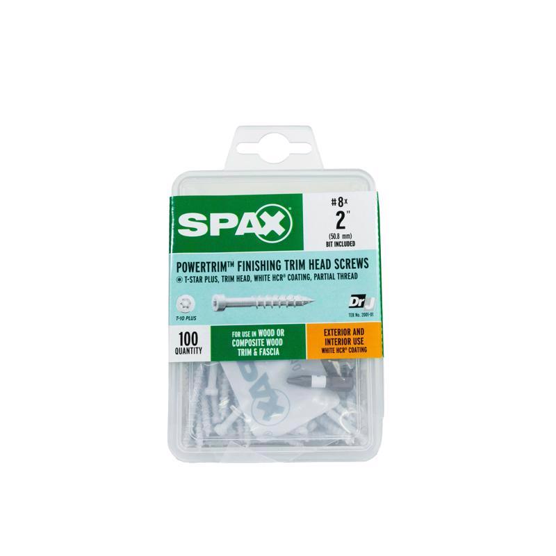 SPAX - SPAX PowerTrim No. 8 Label X 2 in. L Star Trim Head Trim Screws 0.64 lb 100 pk [42318304005068]