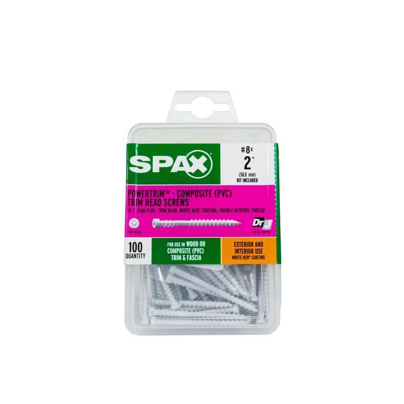 SPAX - SPAX PowerTrim No. 8 Label X 2 in. L Star Trim Head Trim Screws 0.64 lb 100 pk [42418304005068]