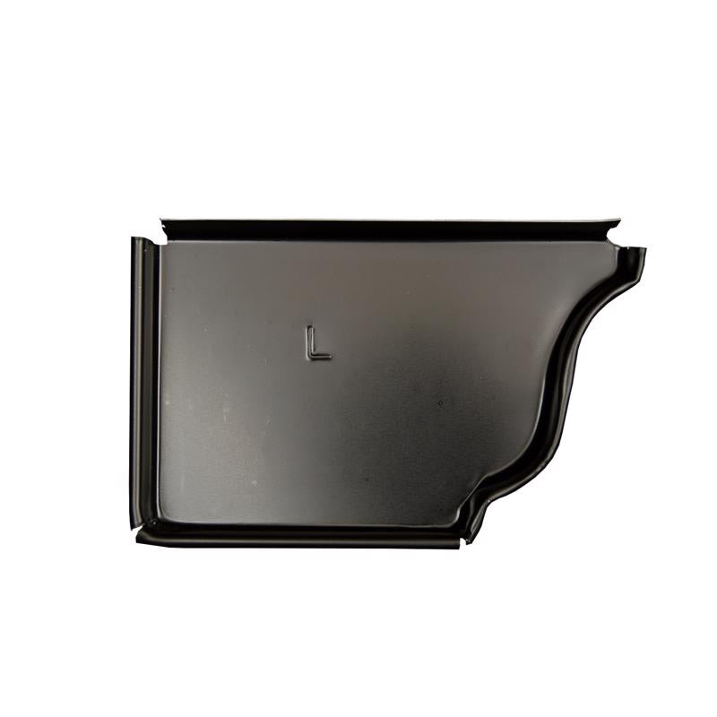 AMERIMAX - Amerimax 5 in. H X 0.25 in. W X 3.5 in. L Black Aluminum K Gutter End Cap - Case of 15