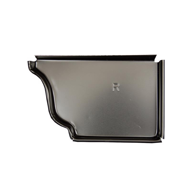 AMERIMAX - Amerimax 5 in. H X 0.25 in. W X 3.25 in. L Black Aluminum K Gutter End Cap - Case of 15