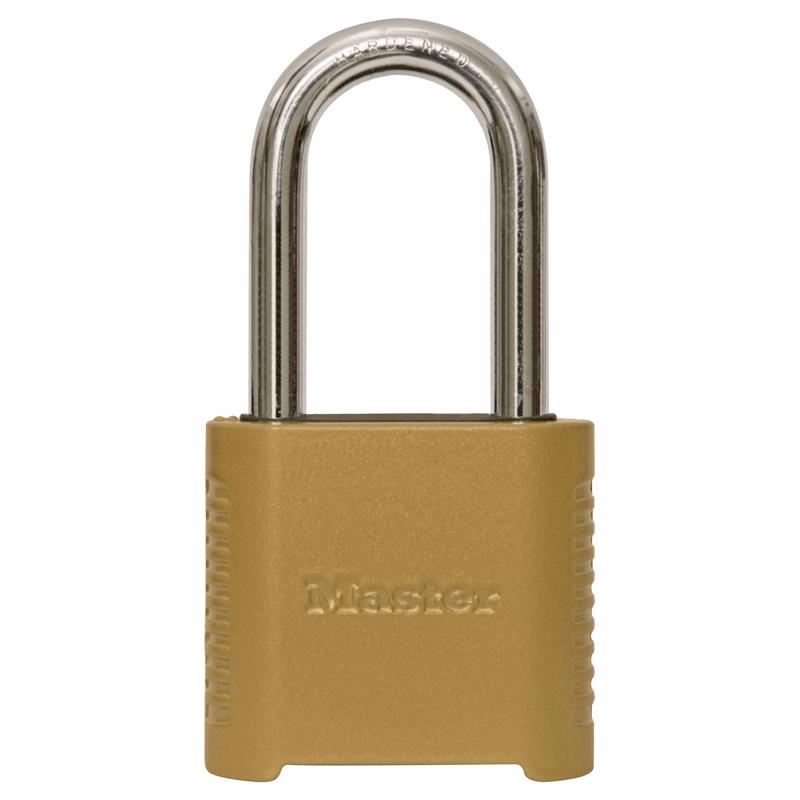 MASTER LOCK - Master Lock 1.13 in. H X 2 in. W X 6.5 in. L Steel 4-Digit Combination Padlock