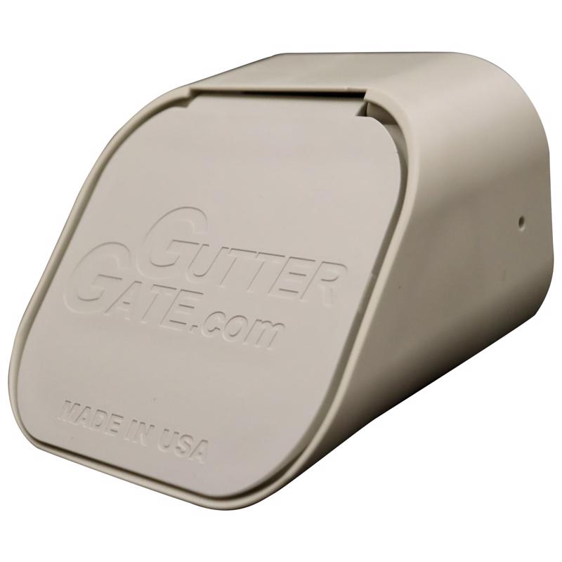 GUTTERGATE - GutterGate 3 in. H X 3 in. W X 4 in. L White Plastic Rectangular Downspout Adapter