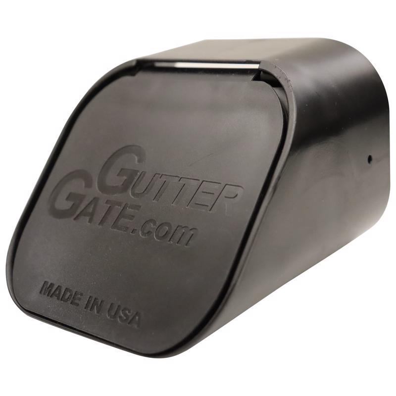 GUTTERGATE - GutterGate 2 in. H X 2 in. W X 3 in. L Black Plastic Rectangular Downspout Adapter