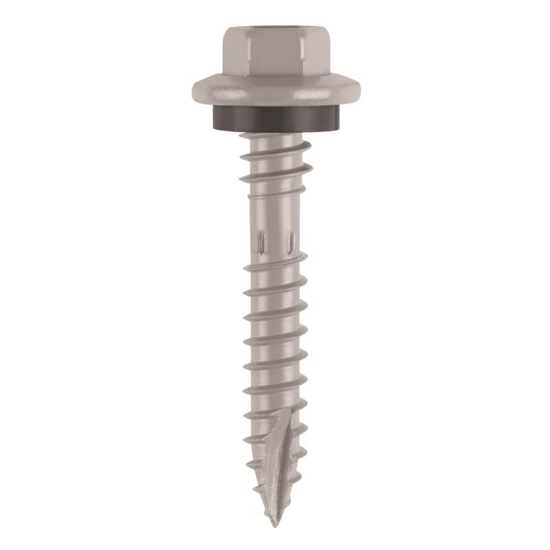TEKS ELITE - Teks Elite No. 10 X 1-1/2 in. L Hex Drive Hex Washer Head Roofing Screws 100 pk