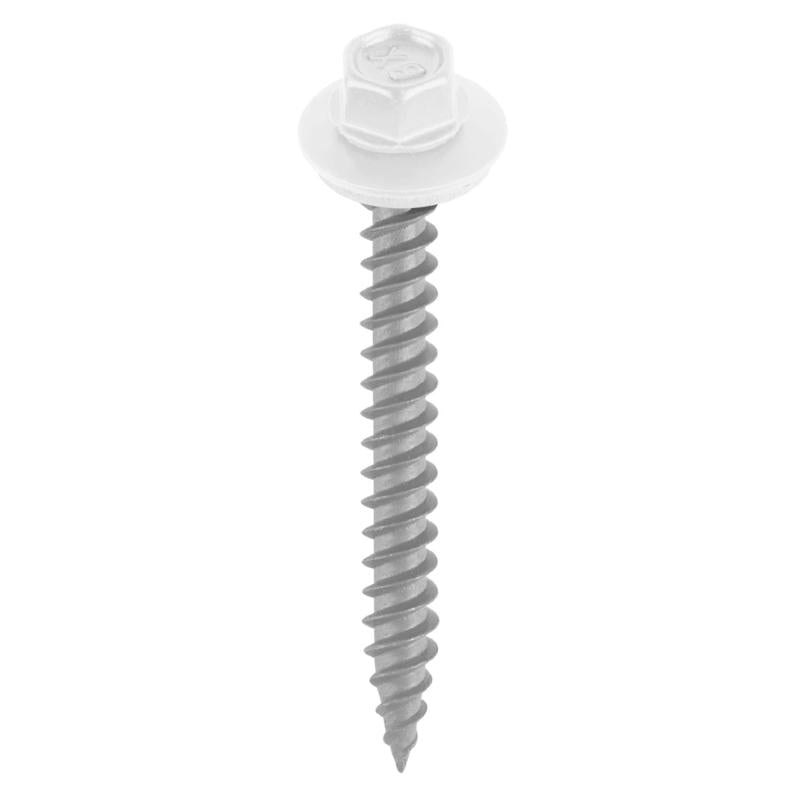 TEKS - Teks No. 9 X 1-1/2 in. L Hex Drive Hex Washer Head Roofing Screws 100 pk [21424]