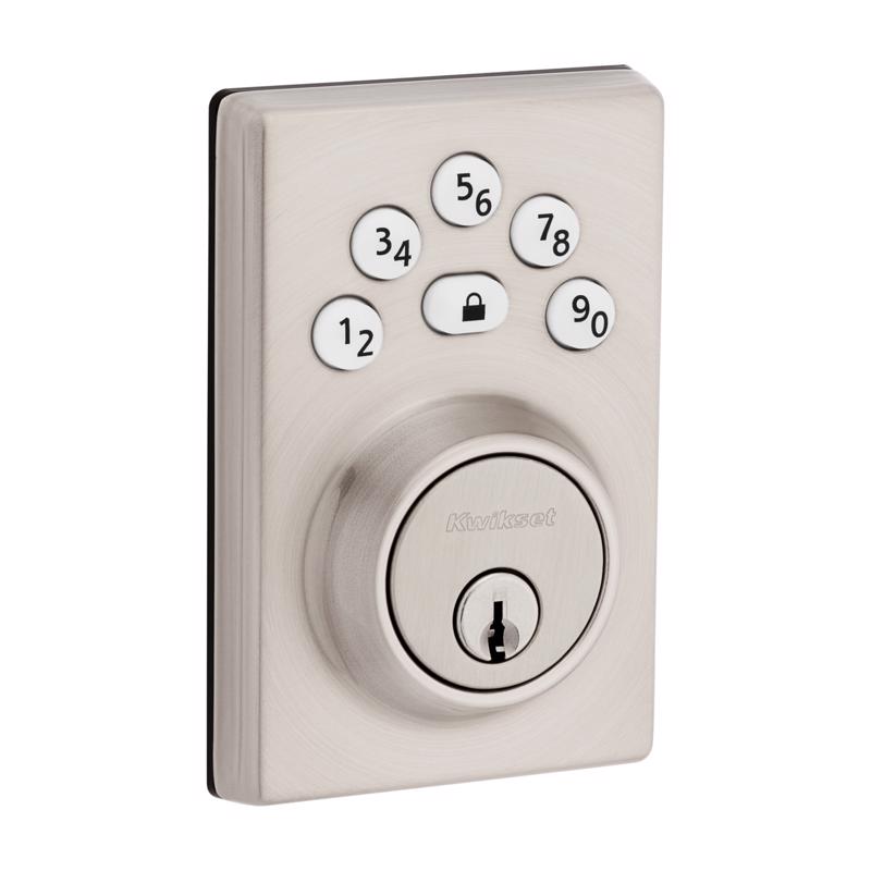 KWIKSET - Kwikset Powerbolt Satin Nickel Zinc Electronic Deadbolt