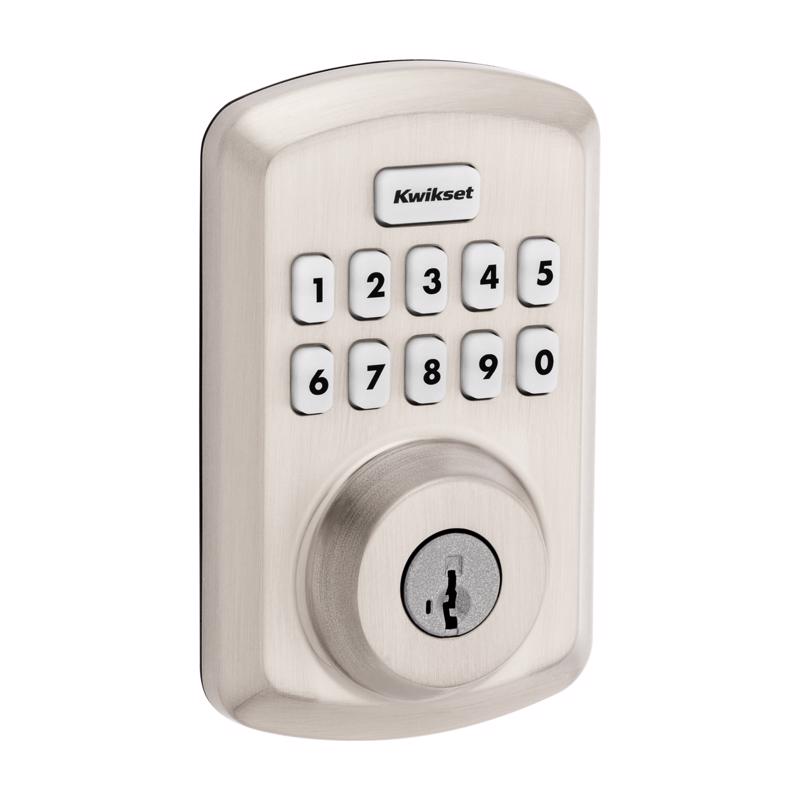 KWIKSET - Kwikset SmartCode Satin Nickel Zinc Electronic Deadbolt