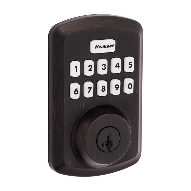 KWIKSET - Kwikset SmartCode Venetian Bronze Zinc Electronic Deadbolt