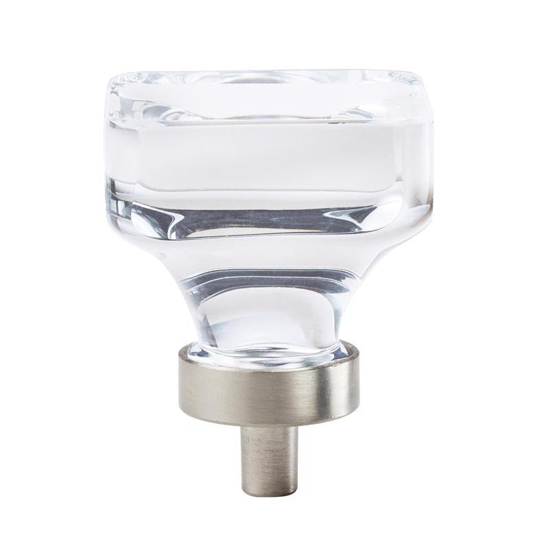 AMEROCK - Amerock Glacio Contemporary Square Cabinet Knob 1-5/16 in. Satin Nickel 1 pk