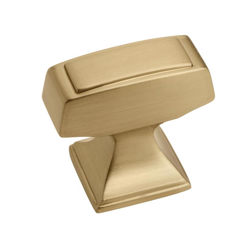 AMEROCK - Amerock Mulholland Traditional Rectangle Cabinet Knob 1-3/16 in. Champagne Bronze 1 pk