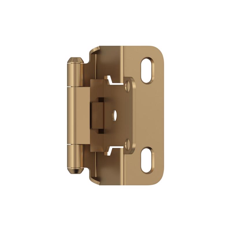 AMEROCK - Amerock 1-1/2 in. W X 2-1/4 in. L Champagne Bronze Steel Overlay Hinge 2 pk