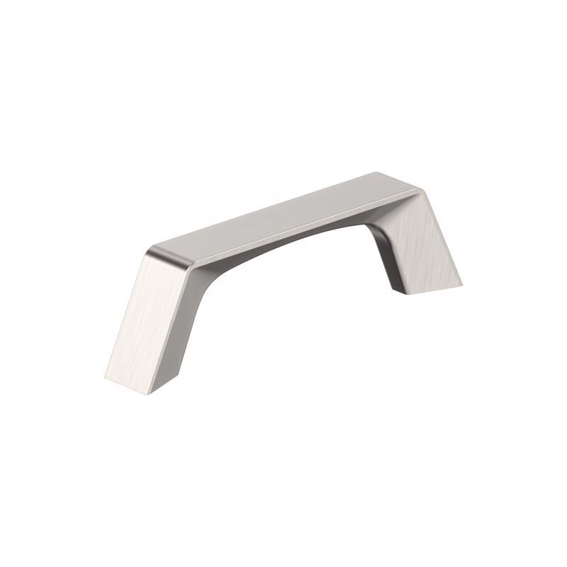 AMEROCK - Amerock Everyday Transitional Arched Bar Cabinet Pull 3 in. Satin Nickel Silver 6 pk