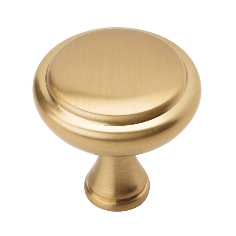 AMEROCK - Amerock E Trad Round Cabinet Knob 1-1/4 in. D Champagne Bronze 6 pk