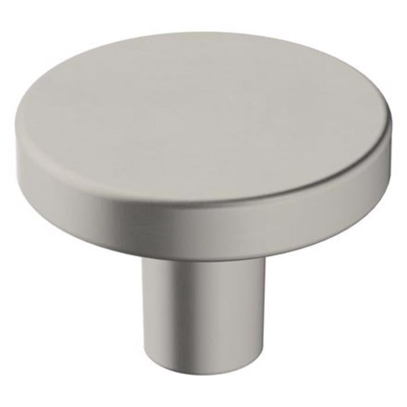 AMEROCK - Amerock Versa Contemporary Round Cabinet Knob 1-3/8 in. D 1 in. Satin Nickel 6 pk