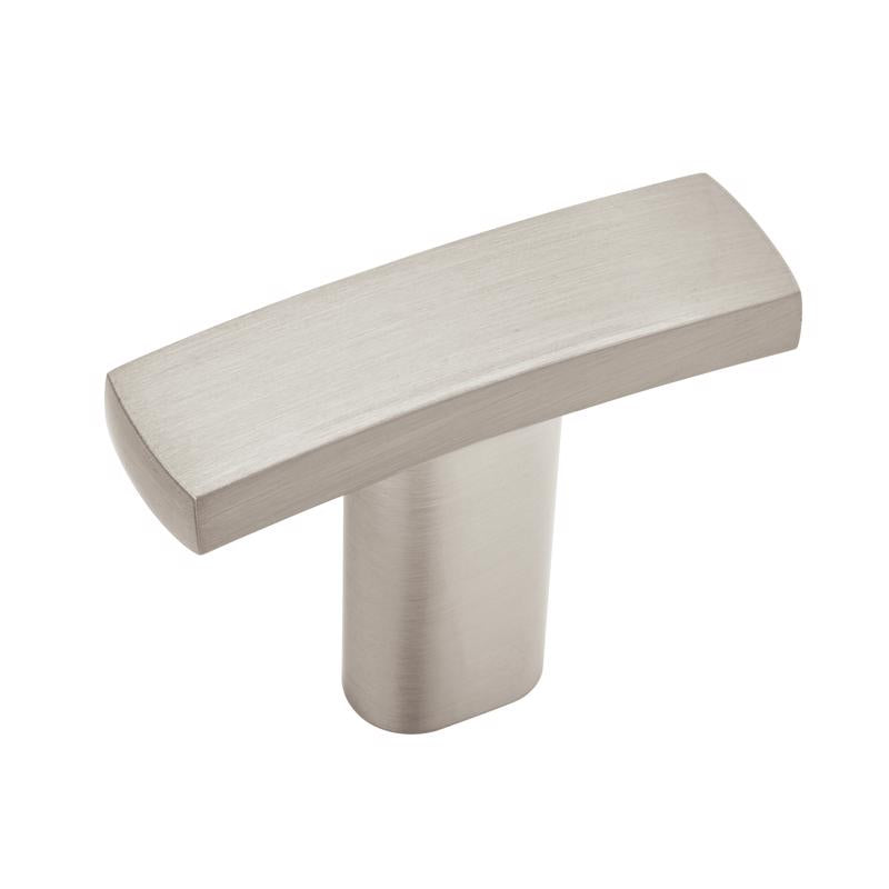 AMEROCK - Amerock E Mod Contemporary Rectangle Cabinet Knob Satin Nickel 6 pk