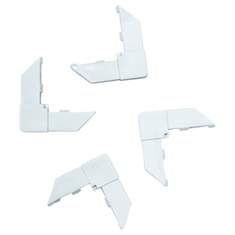 PHIFER WIRE - Phifer White Plastic 3 in. W X 6 in. L Screen Frame Corner 4 pk