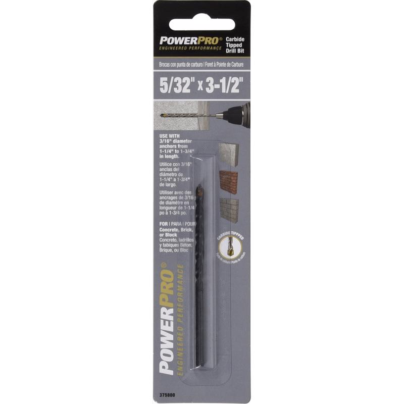 HILLMAN - HILLMAN Power Pro 5/32 in. X 3-1/2 in. L Carbon Steel Drill Bit 1 pk