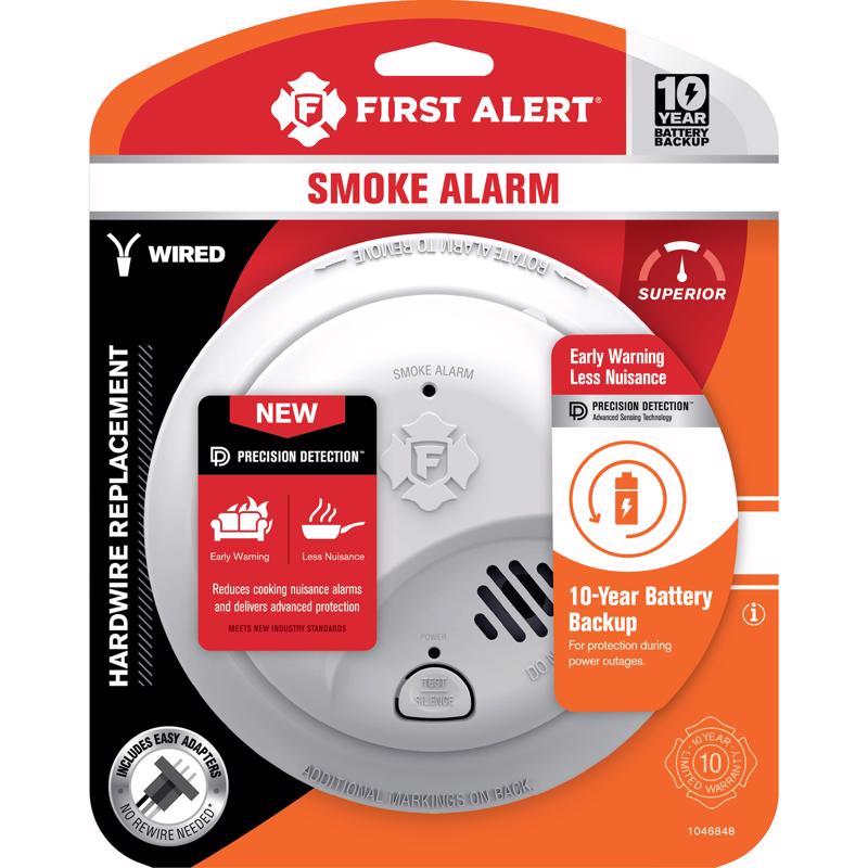 FIRST ALERT - First Alert Interconnect Hard-Wired w/Battery Back-up Ionization Smoke Detector 1 pk