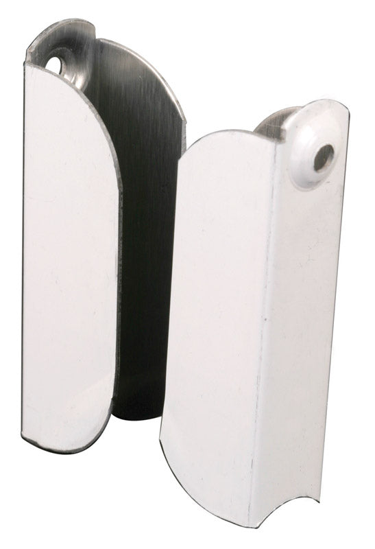 PRIME-LINE - Prime-Line Painted White Aluminum 7/16 in. W X 2 in. L Screen Top Hanger 2 pk - Case of 6