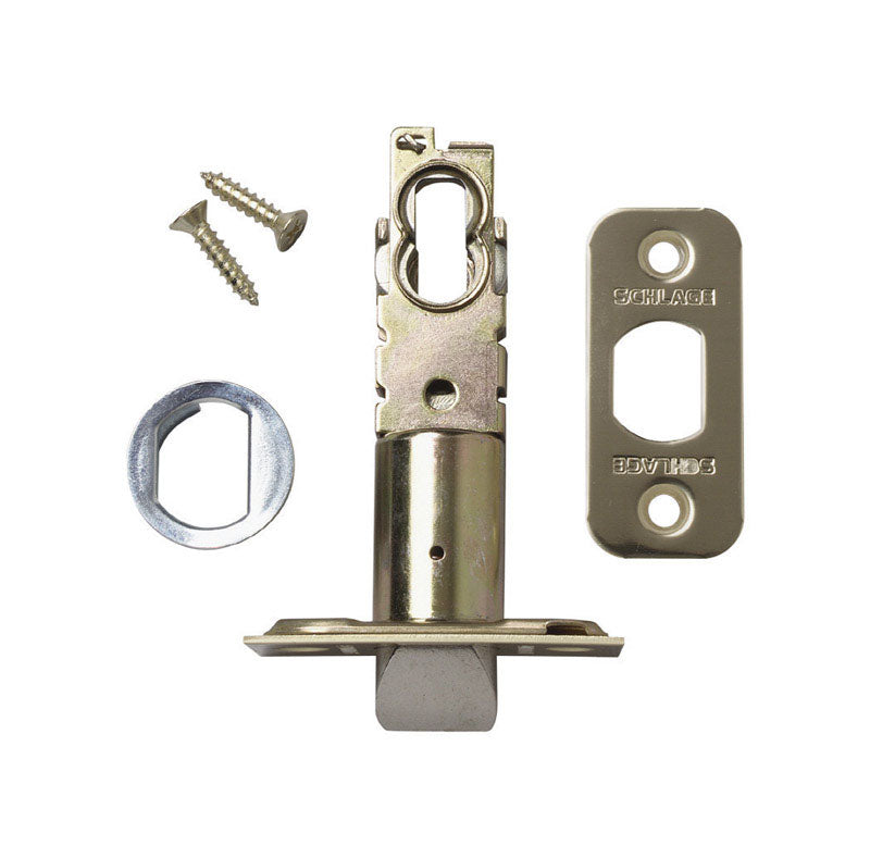 SCHLAGE - Schlage Bright Brass Steel Spring Latch 1 pk