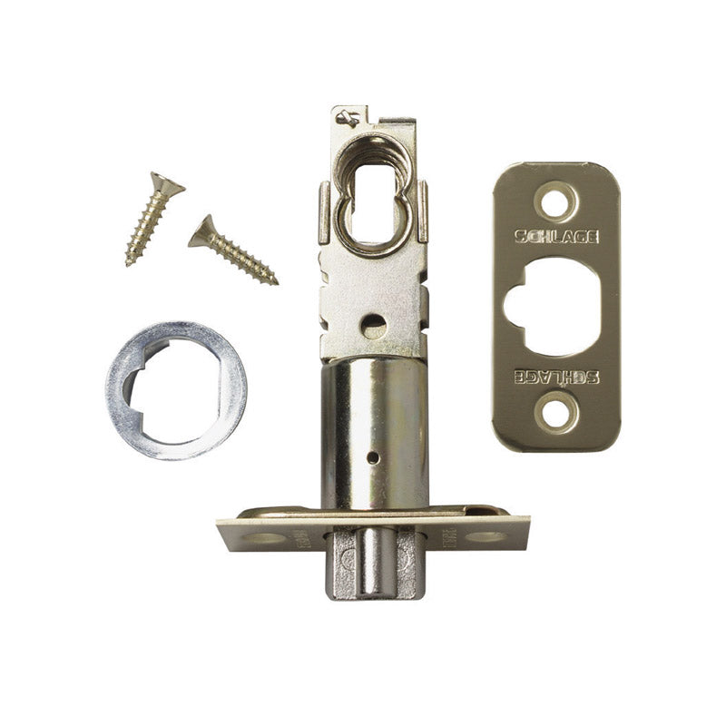 SCHLAGE - Schlage Bright Brass Steel Dead Latch 1 pk