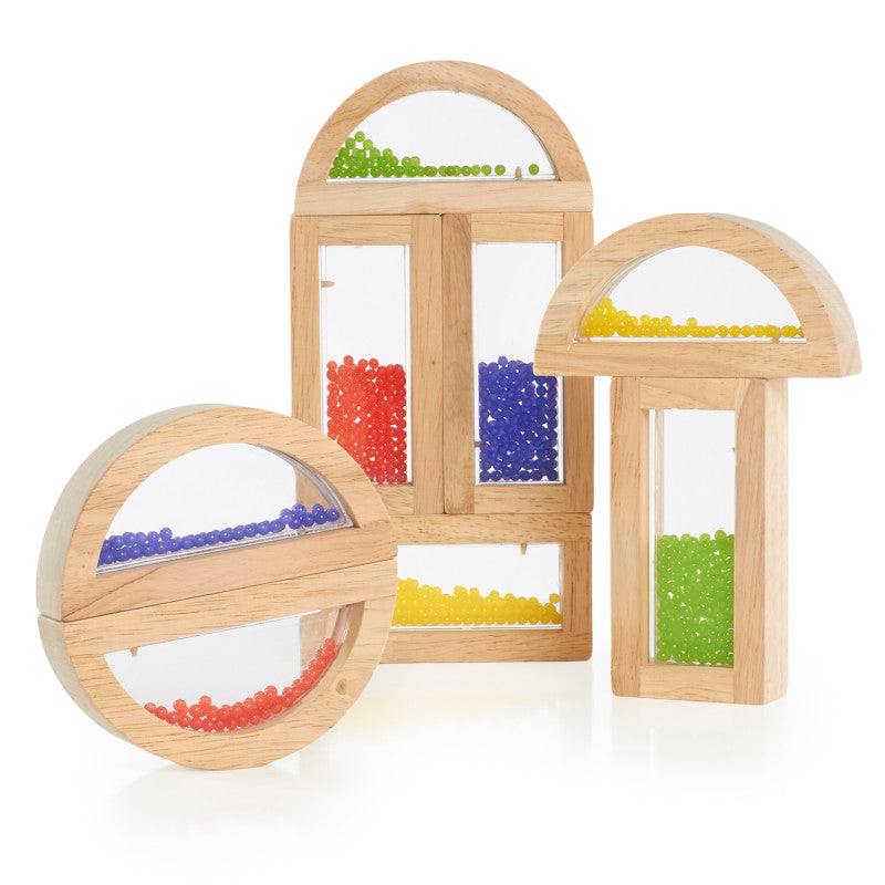GUIDECRAFT - Crystal Bead Rainbow Blocks, 8 Pieces