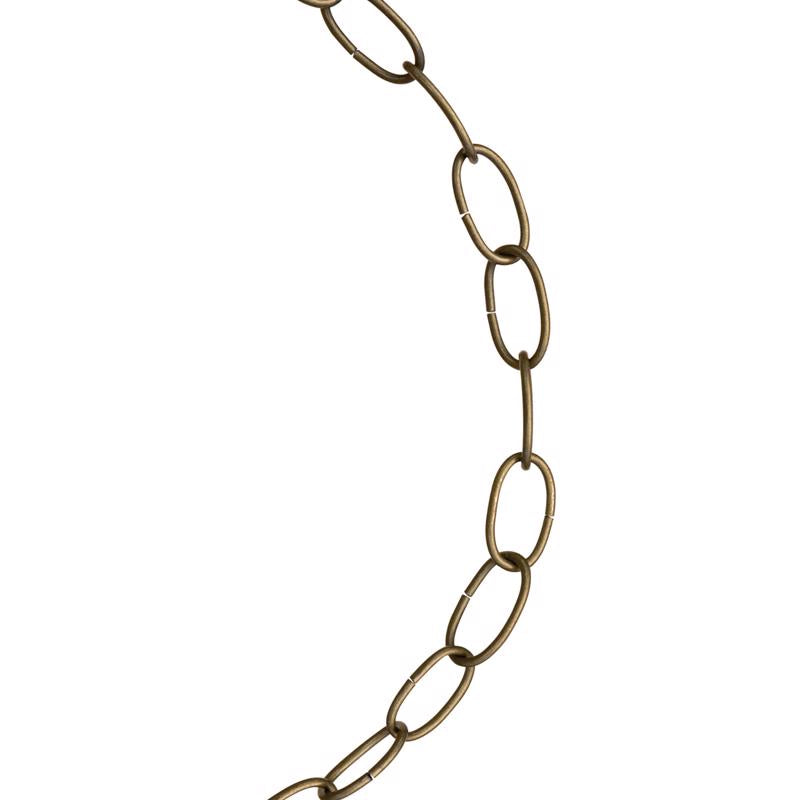 KOCH INDUSTRIES - Koch Industries #10 Antique Brass Brown Brass Decorative Chain 0.175 in. D 122 in.