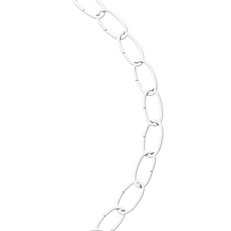 KOCH INDUSTRIES - Koch Industries #10 Zinc Plated White Steel Decorative Chain 0.1875 in. D 122 in.