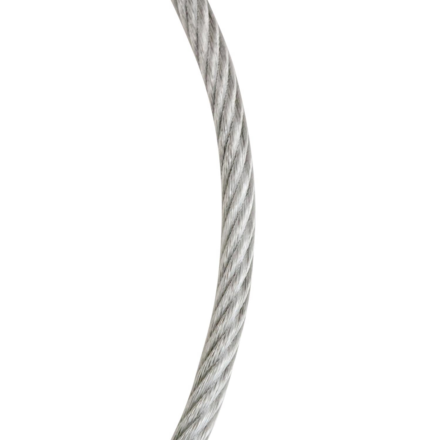 Koch Industries 3/32-3/16 in. D X 50 ft. L Galvanized Clear Vinyl Coated Wire Rope Cable - Case of 5