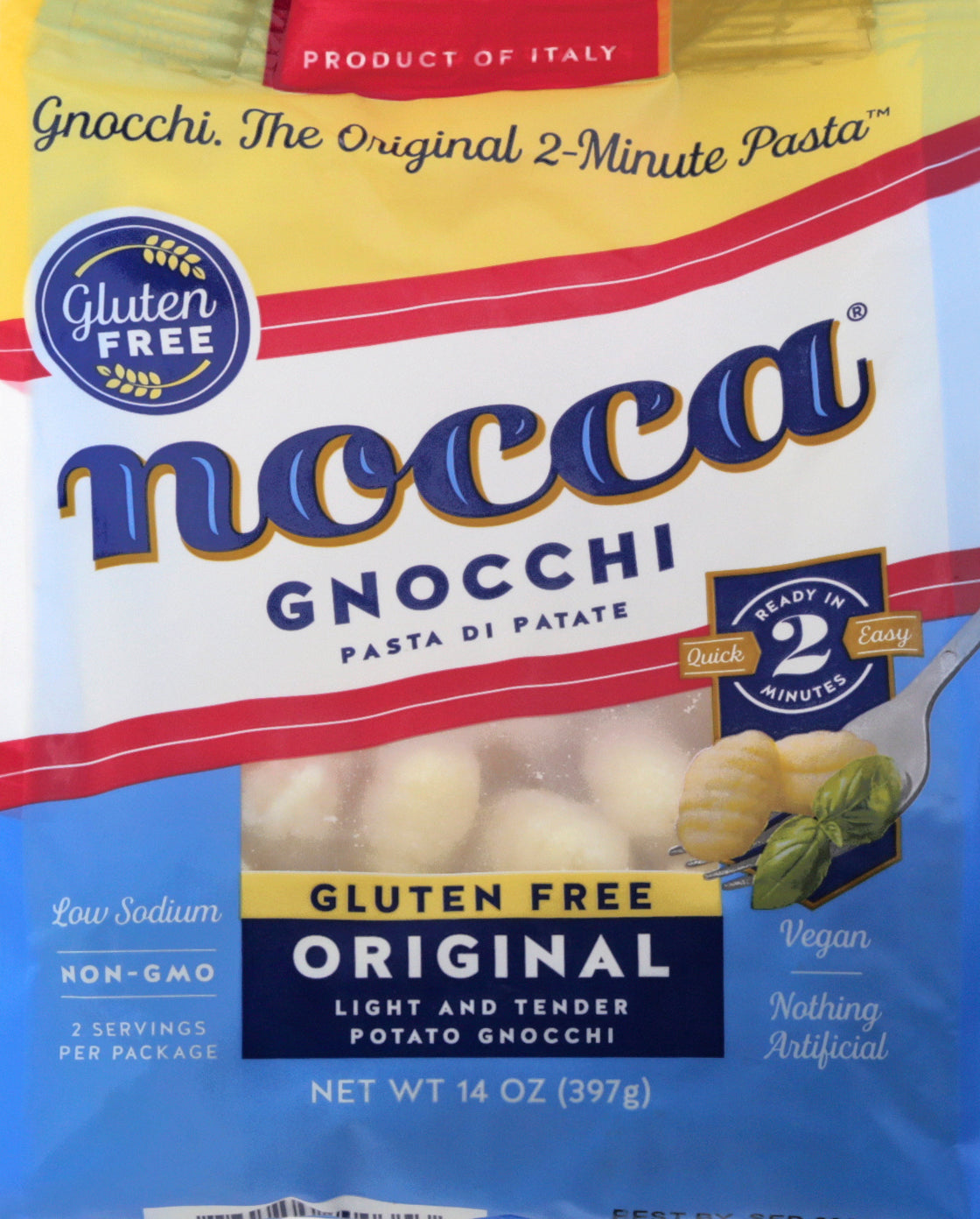 Nocca Gluten Free Original Gnocchi 14 oz - Case of 6
