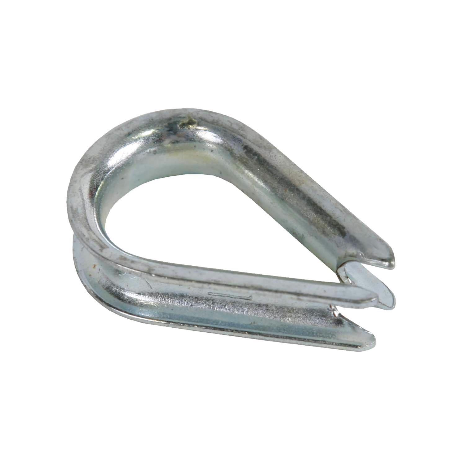 Koch Industries Zinc-Plated Steel 1/2 in. D Wire Rope Thimble - Case of 10