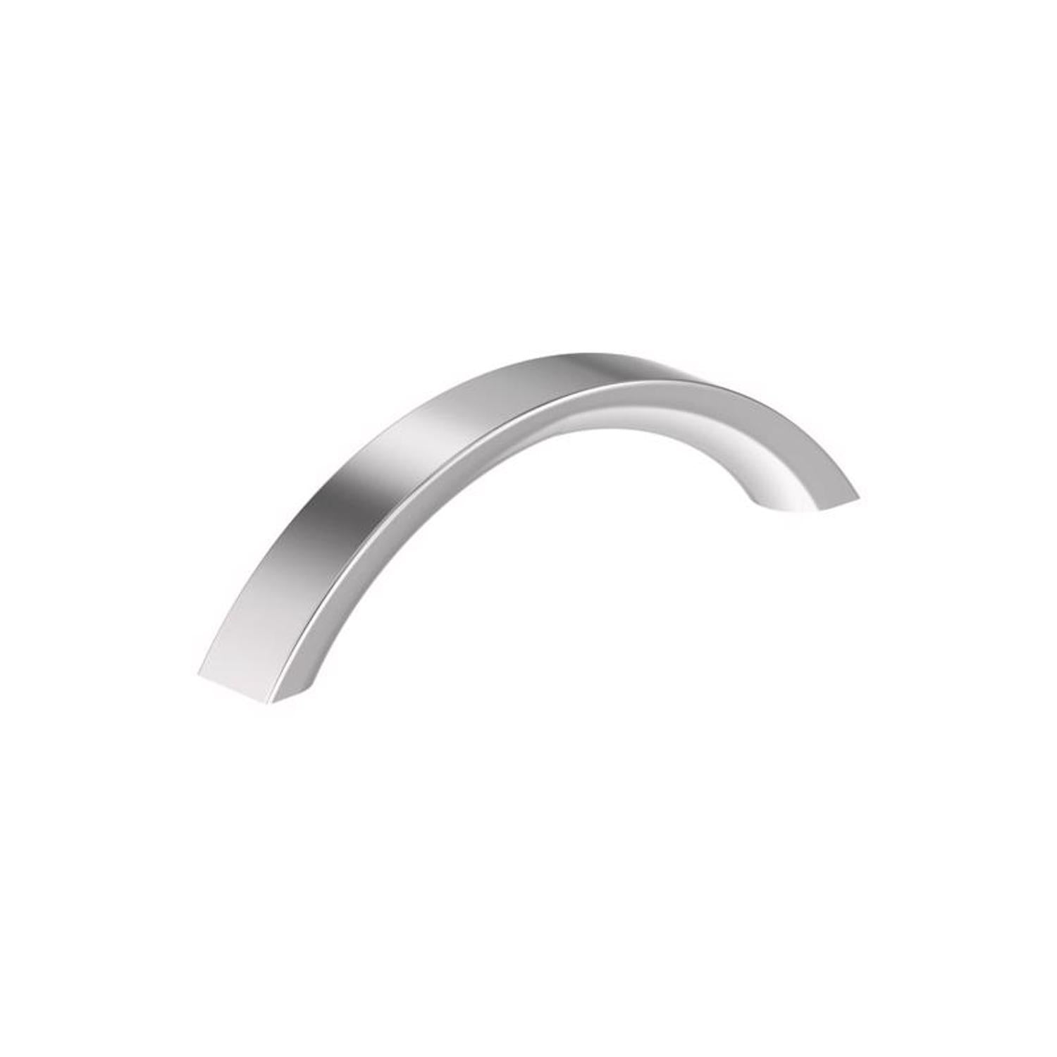 Amerock Parabolic Contemporary Cabinet Pull 3-3/4 in. Polished Chrome Silver 1 pk