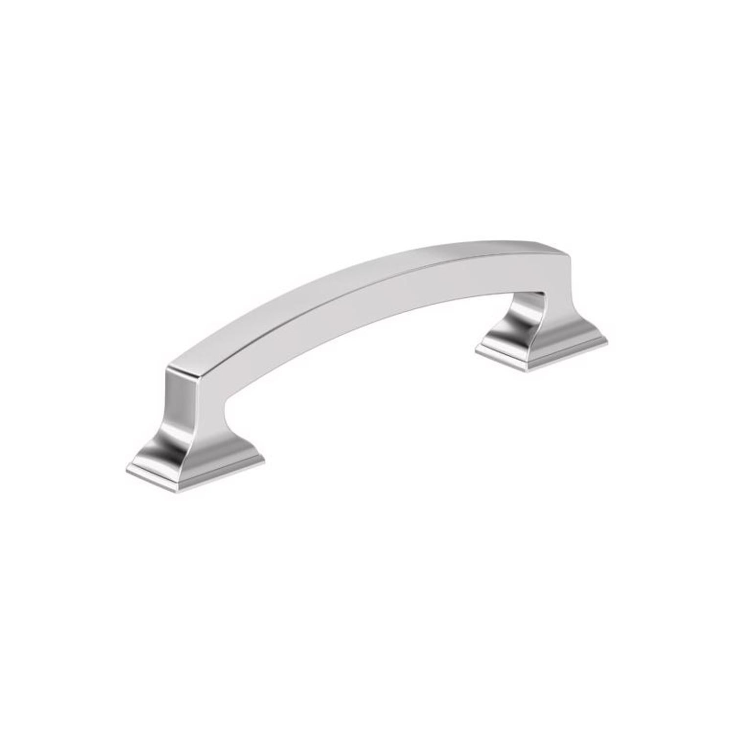 Amerock Incisive Transitional Cabinet Pull 3-3/4 in. Polished Chrome Silver 1 pk