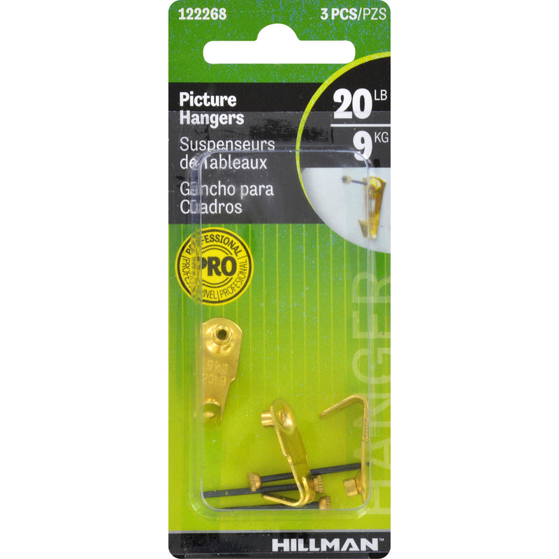 HILLMAN - Hillman AnchorWire Steel-Plated Classic Picture Hanger 20 lb 3 pk - Case of 10