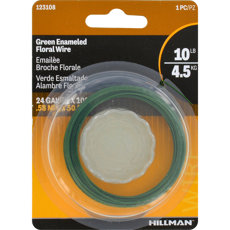 HILLMAN - Hillman 100 ft. L Steel 24 Ga. Floral Wire - Case of 10