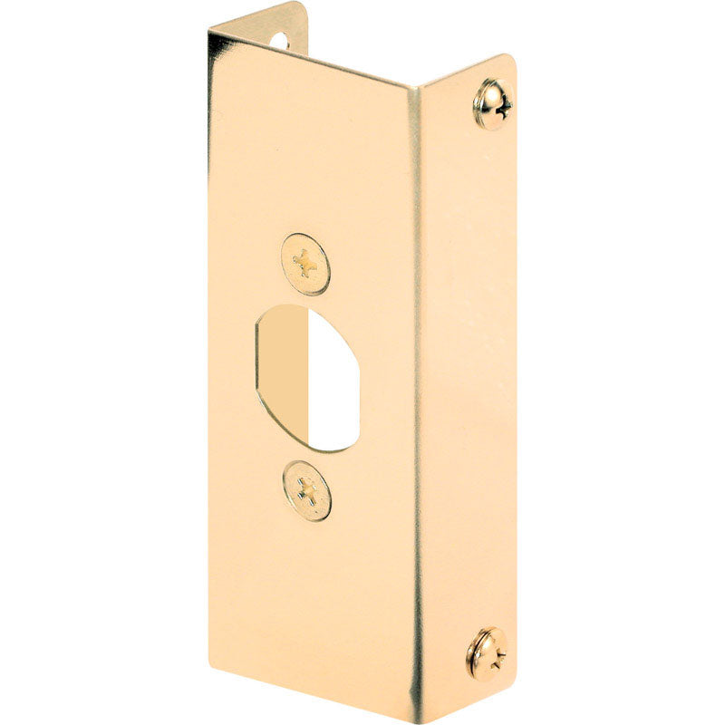 PRIME-LINE - Prime-Line 4.5 in. H X 1 in. L Brass-Plated Brass Door Edge Reinforcer [U 9567]