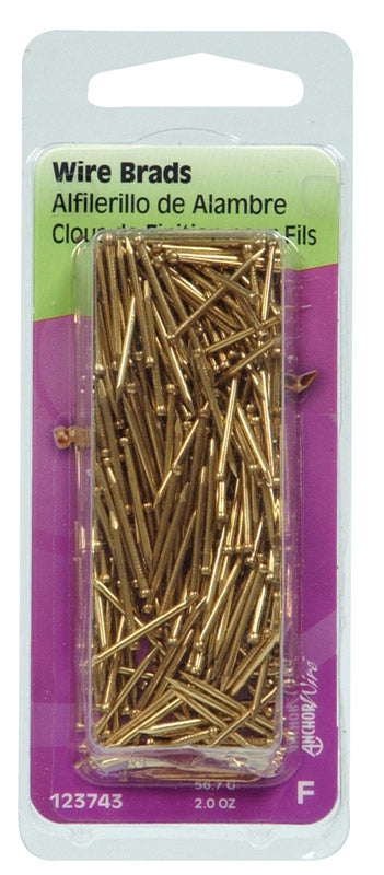 HILLMAN - Hillman 18 Ga. X 3/4 in. L Brass Brad Nails 1 pk 2 oz - Case of 6