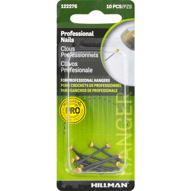 HILLMAN - Hillman AnchorWire Steel-Plated Classic Picture Hanging Nails 10 pk - Case of 10