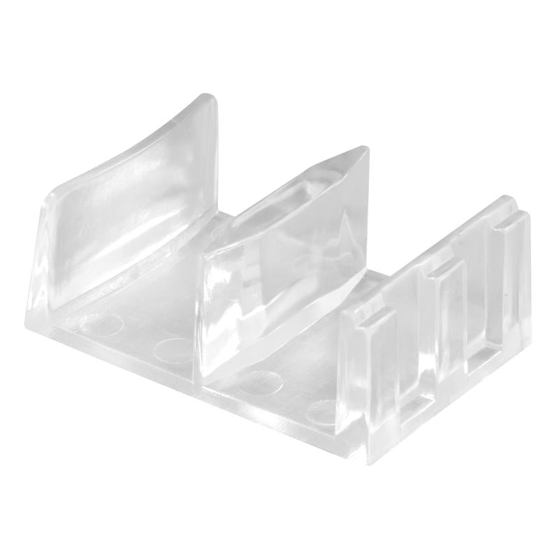 PRIME-LINE - Prime-Line 5.4 in. H X 1-9/16 in. W Clear Frameless Shower Door Bottom Guide