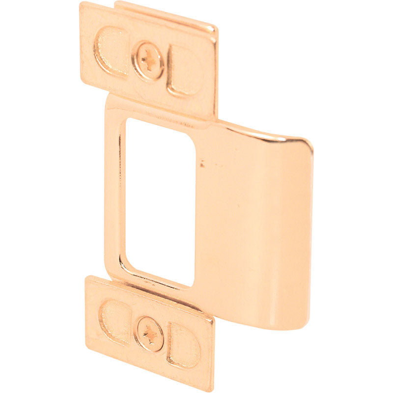 PRIME-LINE - Prime-Line 2.75 in. H X 1.25 in. L Polished Brass Brass Door Strike