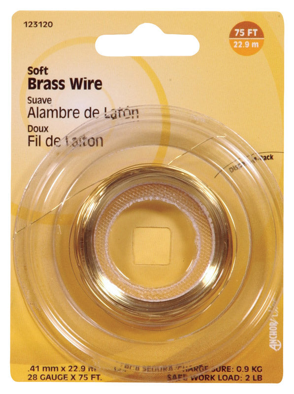 HILLMAN - Hillman 75 ft. L Brass 28 Ga. Wire - Case of 10